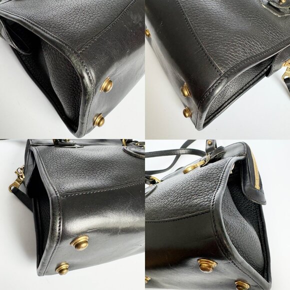 Dooney & Bourke All Weather Leather Carpet Shoulder Bag P147 Black RARE … - Picture 9 of 10